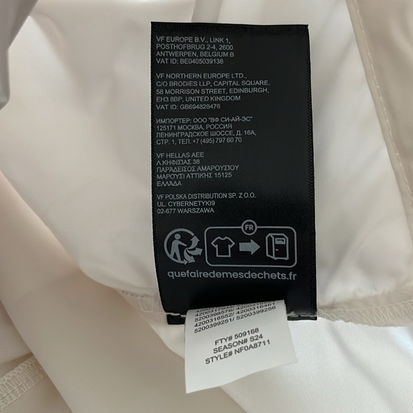 NEW The North Face Easy Wind Half Zip Pullover Jacket White Dune Size Large - Picture 10 of 12